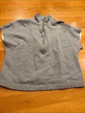 For The Republic Gray Half-Zip Pullover